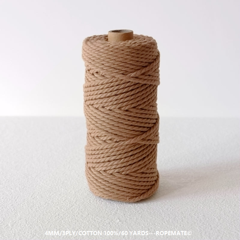 4MM MACRAME ROPE - DARK KHAKI