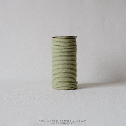 4MM MACRAME BRAIDED - CORED - MATCHA GREEN