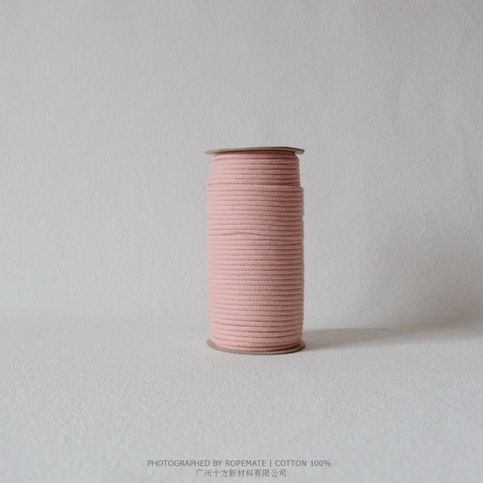 4MM MACRAME BRAIDED - CORED - MATT PINK