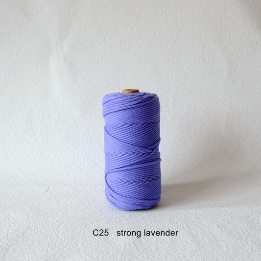 3MM MACRAME BRAIDED - CORED - STRONG LAVENDER