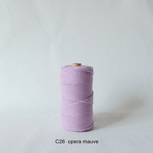 3MM MACRAME BRAIDED - CORED - OPERA MAUVE