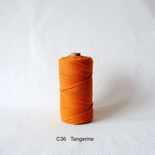 3MM MACRAME BRAIDED - CORED - TANGERIENE