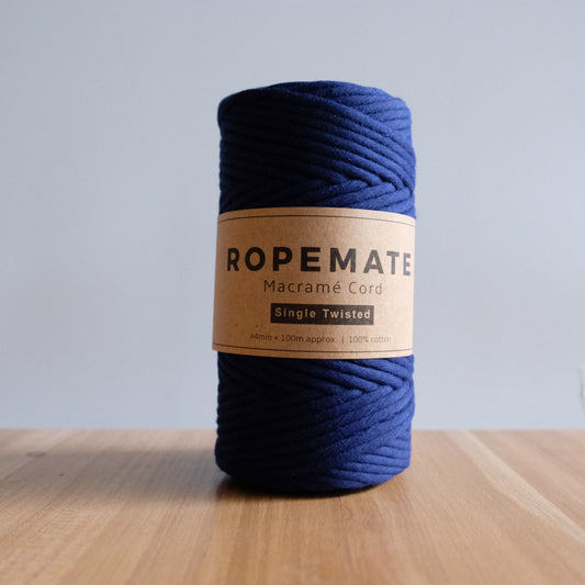 LUXE 4MM MACRAME STRING - NAVY BLUE