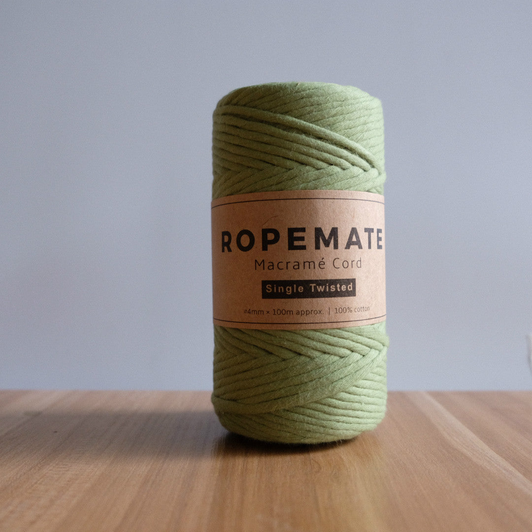 LUXE 4MM MACRAME STRING - TEA GREEN