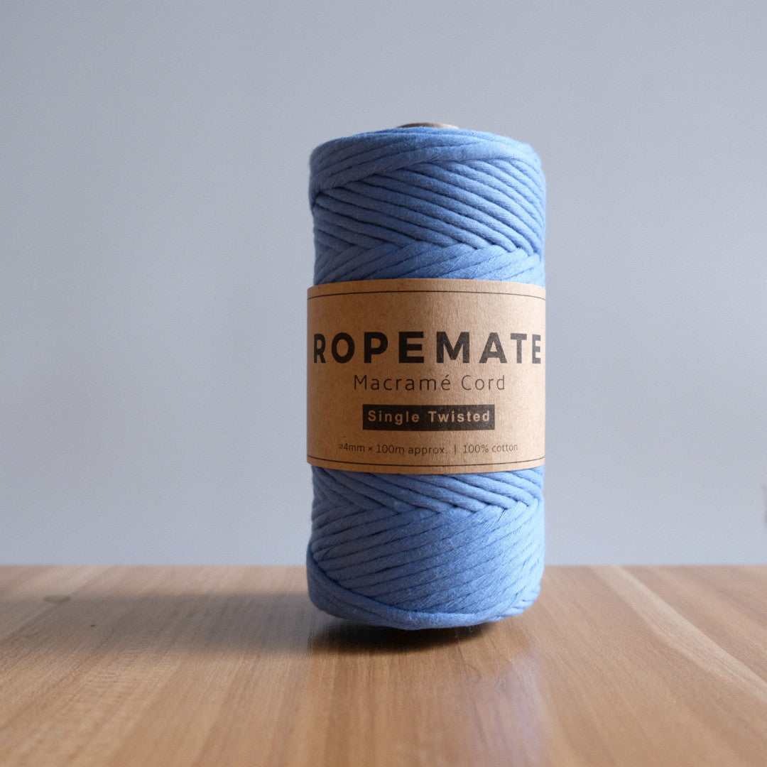 LUXE 4MM MACRAME STRING - CORNFLOWER BLUE