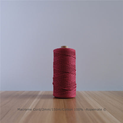 2MM MACRAME ROPE - MAROON