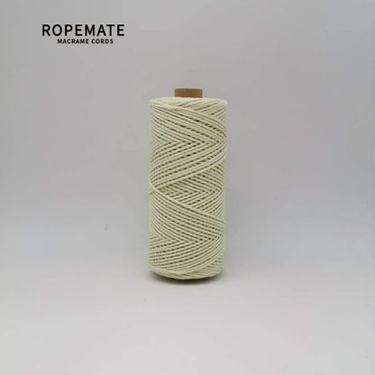 2MM MACRAME ROPE - PALE LEMON