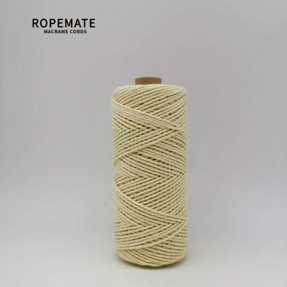 2MM MACRAME ROPE - CREAM YELLOW