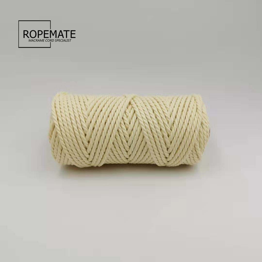 4MM MACRAME ROPE - CREAM YELLOW