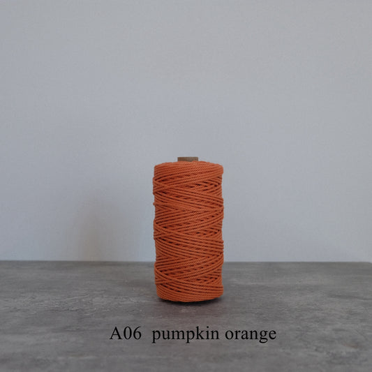 3MM MACRAME ROPE - PUMPKIN ORANGE