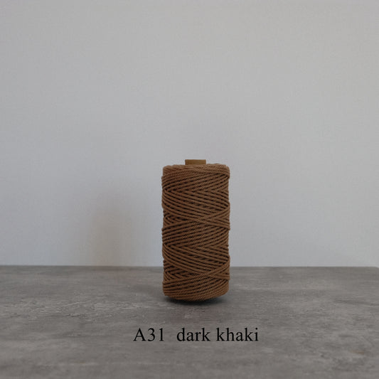 3MM MACRAME ROPE - DARK KHAKI