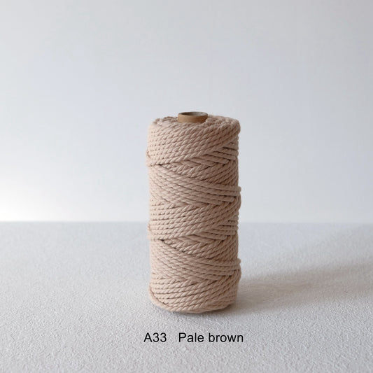 4MM MACRAME ROPE - PALE BROWN