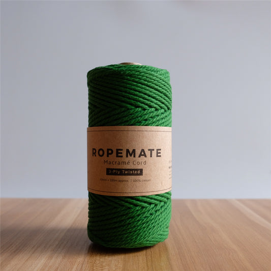 3MM MACRAME ROPE - MOSS GREEN