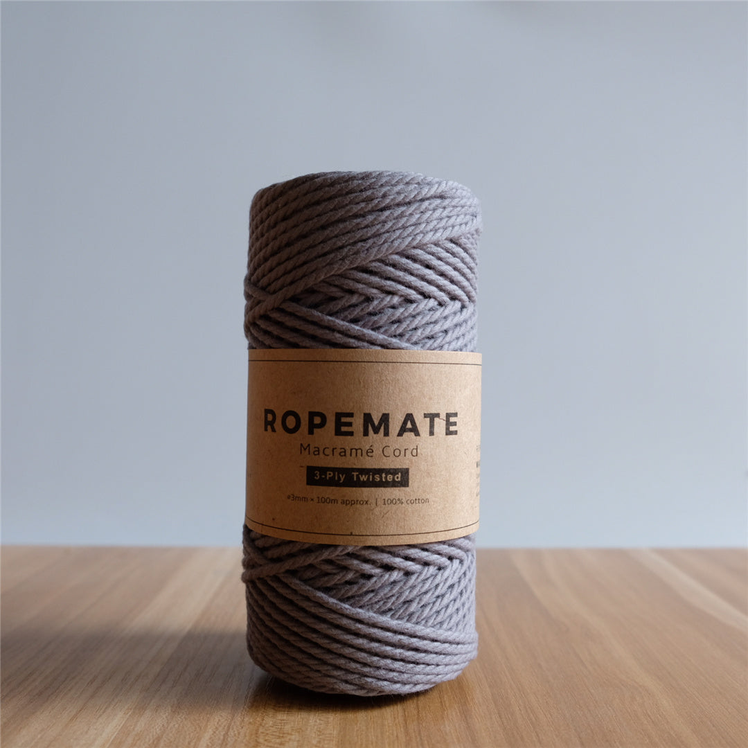 3MM MACRAME ROPE - SLATE GRAY