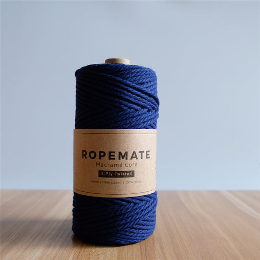 3MM MACRAME ROPE - NAVY BLUE