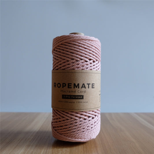 3MM MACRAME ROPE - MATT PINK