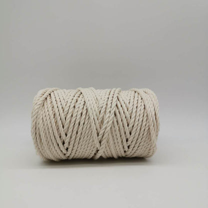 BASIC COTTON ROPE 5 MM - 3 STRAND - NATURAL