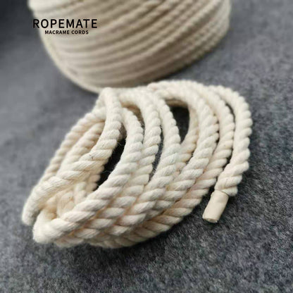 COTTON ROPE 6 MM-3 STRAND - NATURAL