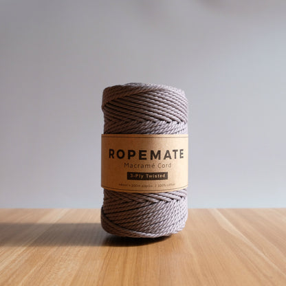 4MM MACRAME ROPE - SLATE GREY