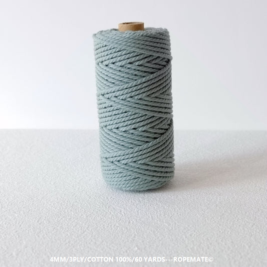 4MM MACRAME ROPE - CADET BLUE