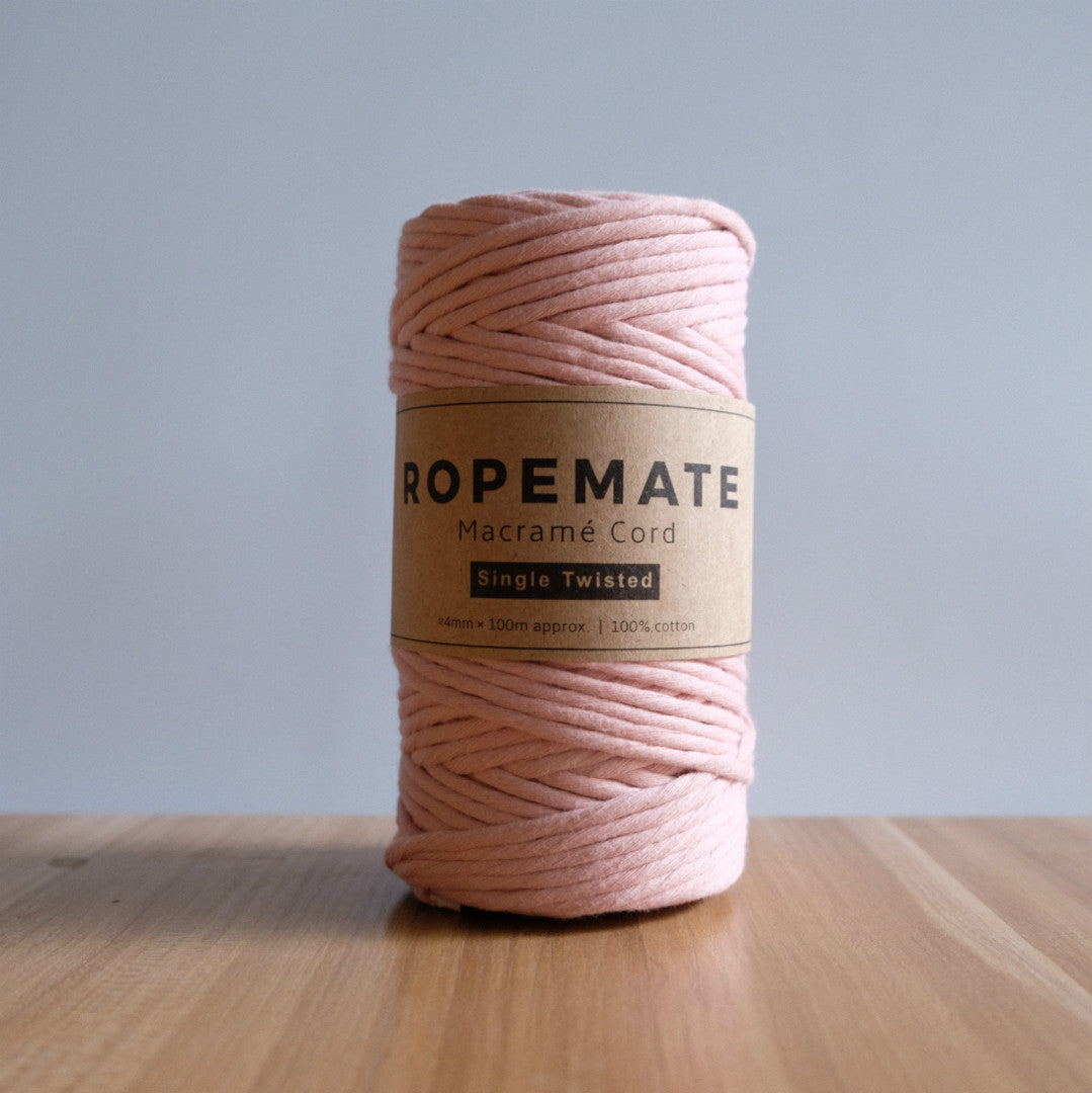 LUXE 4MM MACRAME STRING - MATT PINK