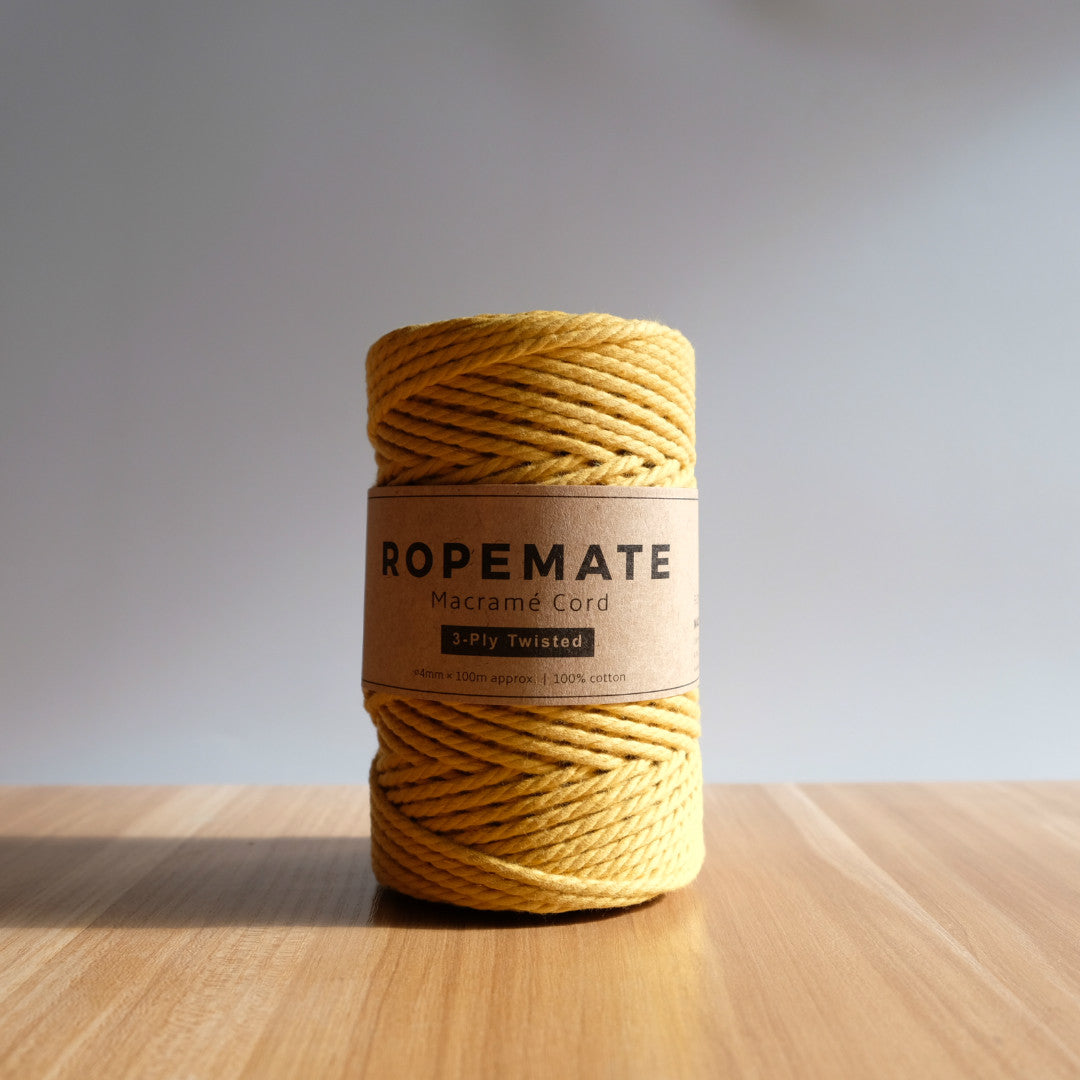 4MM MACRAME ROPE - MUSTARD