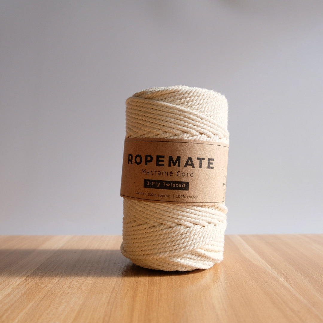 4MM MACRAME ROPE - NATURAL