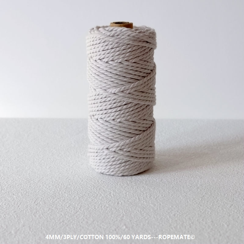 4MM MACRAME ROPE - WARM GREY