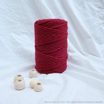 LLUXE 5MM MACRAME STRING - WINE