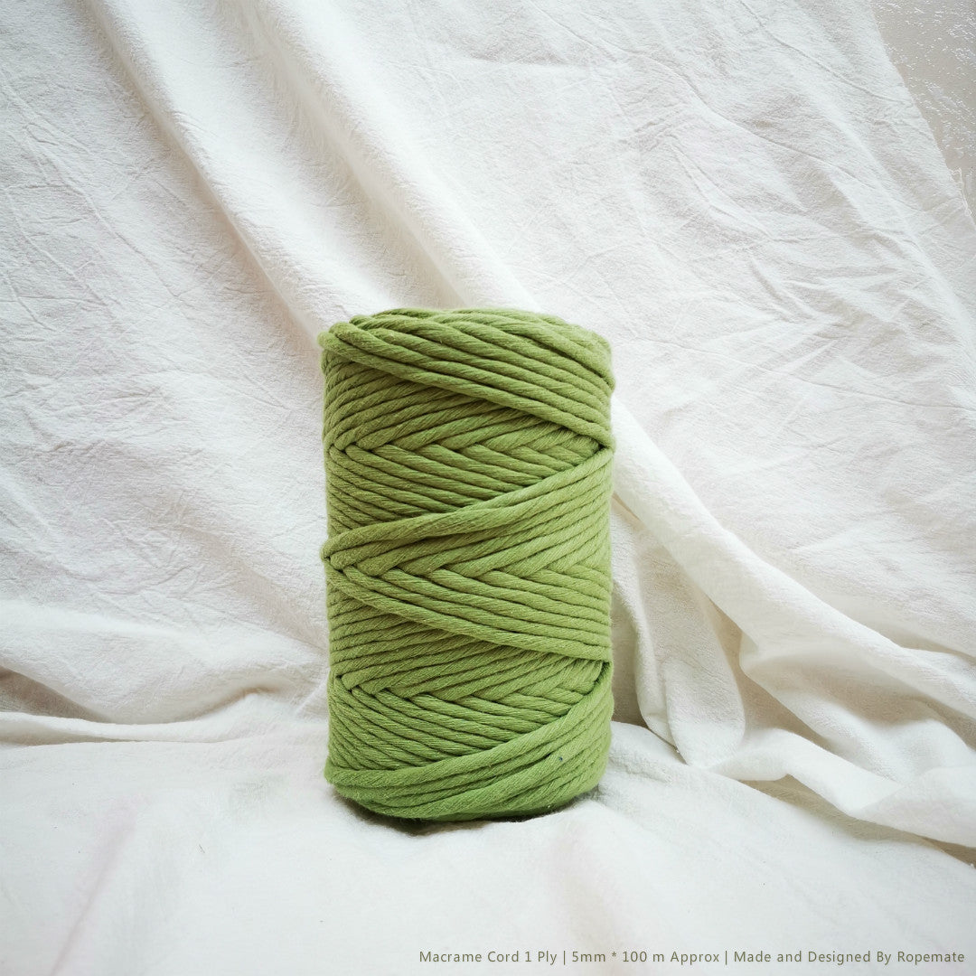 LUXE 5MM MACRAME STRING - TEA GREEN