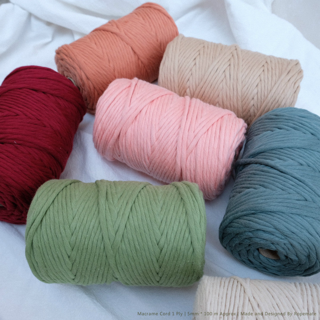 Luxe - 5 mm cotton rope Sage - Creadoodle