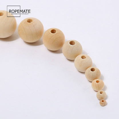 Solid wood beads