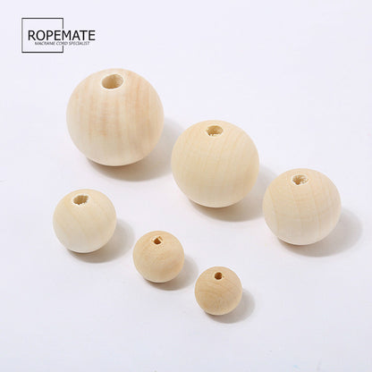 Solid wood beads