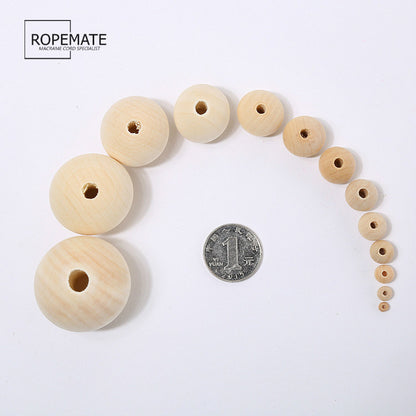 Solid wood beads