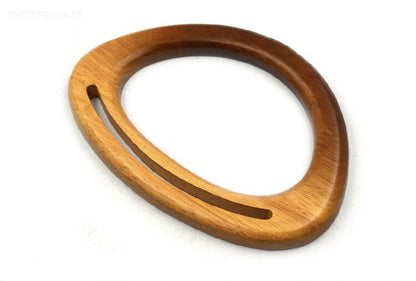 D shape solid wood gradient handle