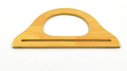 Solid wood hanger type handle