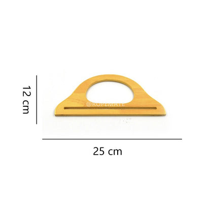 Solid wood hanger type handle